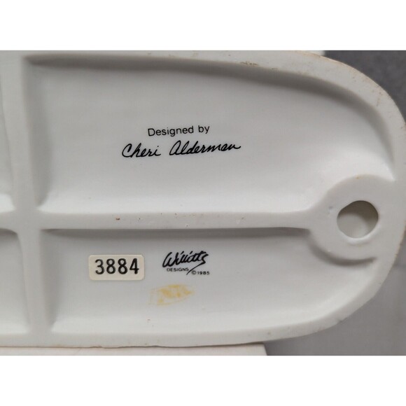 Vintage 1985  Willett’s Clown & Goat Ceramic Figurine Cheri Alderman Whimsical - Picture 10 of 11